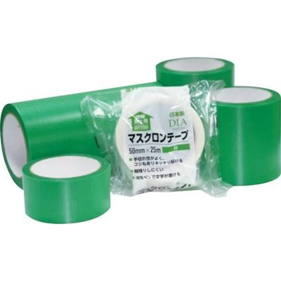 ホリコー マスクロンテープ 緑 120mm×25m MR120G 1巻 381-8096（直送品）