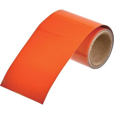 トラスコ中山 TRUSCO 配管識別テープ 黄赤(オレンジ)(2.5YR6/14)50MM幅X1M RAH-504S 1巻 383-6730（直送品）