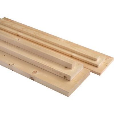 ナイス ゼニヤ ホワイトウッドディメンションSPF 1×6 6F 19×140×1820 SPF1066 1本 406-4486（直送品）