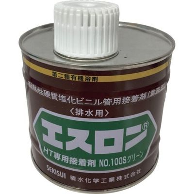 積水化学工業 エスロン 耐熱接着剤 NO100S グリーン 500g S1H5GG 1缶 406-9397（直送品）