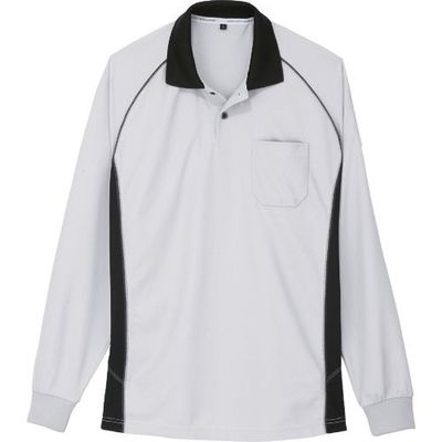 コーコス信岡 コーコス 長袖ポロシャツ Aー3378 3シルバー SS A-3378-3-SS 1着 135-6052（直送品）