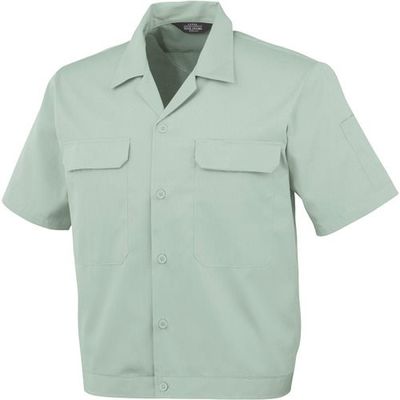 コーコス信岡 コーコス 開襟半袖ブルゾンAー6650 9 グリーン S A-6650-9-S 1枚 135-2490（直送品）