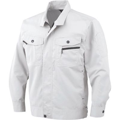 コーコス信岡 コーコス 立体カット長袖ブルゾン 3シルバー 4L AS-931-3-4L 1着 135-5878（直送品）