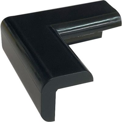 カーボーイ CARーBOY 安心クッションSTRONGコーナー用 極細 ブラック AC-193 1個 356-3486（直送品）