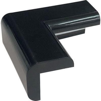 カーボーイ CARーBOY 安心クッションSTRONGコーナー用 細 ブラック AC-194 1個 356-3466（直送品）