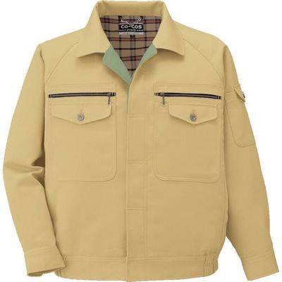 コーコス信岡 コーコス ブルゾンPー7792 4 マスタード4L P-7792-4-4L 1枚 854-5312（直送品）