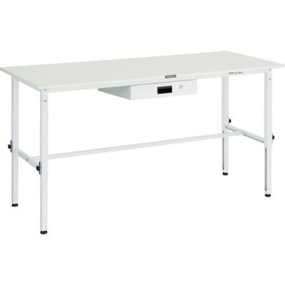 トラスコ中山 TRUSCO AEM型高さ調整作業台 1500X750 薄型1段引出付 W色 AEM-1500UDK1 W 1台（直送品）