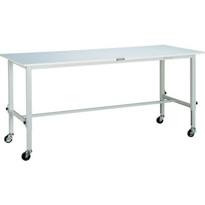 トラスコ中山 TRUSCO SAEM型高さ調整作業台 1500X750 75φ車輪付 W色 SAEM1500C75 W 1台（直送品）