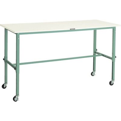 トラスコ中山 TRUSCO AEM型高さ調節作業台 1800X600 φ75キャスター付 AEM-1860C75 1台 285-0702（直送品）