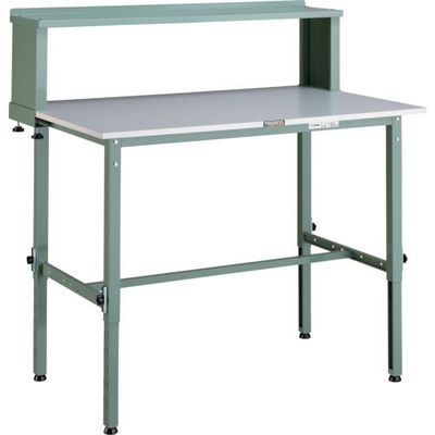 トラスコ中山 TRUSCO RAEM型高さ調節作業台 1200X750 上棚付 RAEM-1200YURB 1台 289-1255（直送品）
