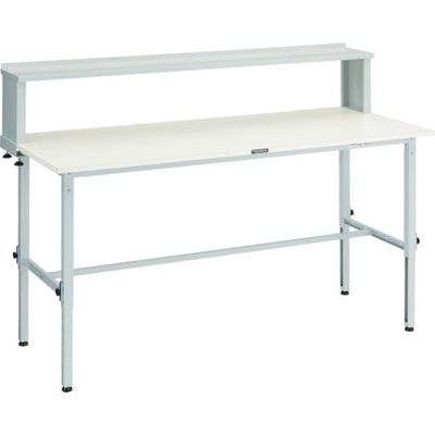 トラスコ中山 TRUSCO AEM型高さ調節作業台 1500X750 上棚付 W色 AEM-1500YURB W 1台 466-7549（直送品）
