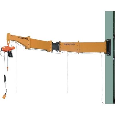スーパーツール スーパー 二速電動チェーンブロック付ジブクレーン 溶接型・柱取付式 0.49t アーム2m JBCT4920H 1台（直送品）