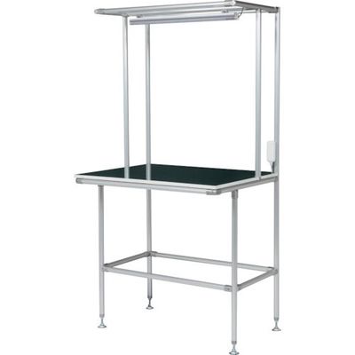 SUS セル生産作業台 棚板・作業ボードあり LED照明付 GFTR28800213 1台 268-1491（直送品）