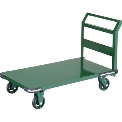 トラスコ中山 TRUSCO 鋼鉄製運搬車 1200X600 φ150 ハンドル側自在車 鋳物車輪 OH-2LR 1台 382-6797（直送品）
