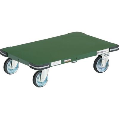 トラスコ中山 TRUSCO 鋼鉄製平台車 900X600 φ150ブレーキ付き プレス車 PHT-9060H-150 1台 386-8748（直送品）