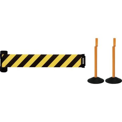 中発販売 Reelex バリアリールWide屋外対応スタンドセット(2本セット) BRS-1205AST3 1セット 377-4964（直送品）