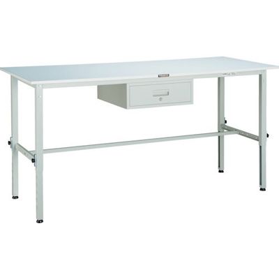 トラスコ中山 TRUSCO RAEM型高さ調整作業台 1800X600 1段引出付 W色 RAEM-1860F1 W 1台 454-5915（直送品）
