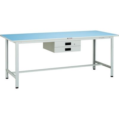 トラスコ中山 TRUSCO BO型軽量作業台 1500X750 薄型2段引出付 BO-1575UDK2 1台 454-4323（直送品）
