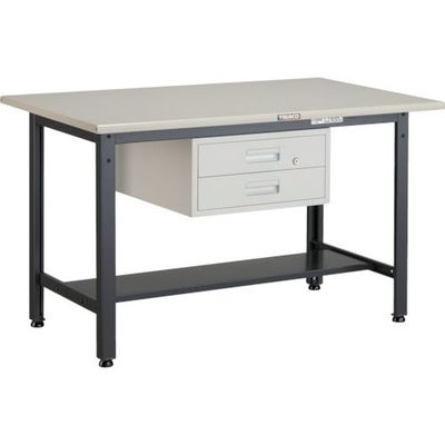 トラスコ中山 TRUSCO AEWS型作業台 1200X750XH740 2段引出付 AEWS-1275F2 1台 289-1727（直送品）