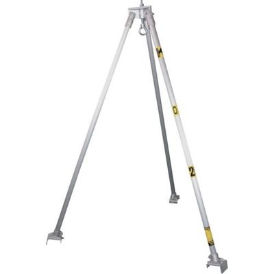 江崎機械工業 江崎 アルミ合金製三脚K型 定格荷重2000kg K25-2000 1台 315-0381（直送品）