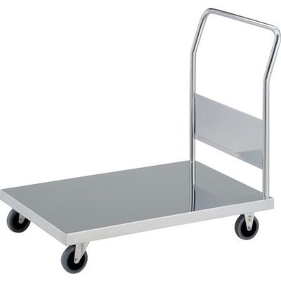 トラスコ中山 TRUSCO 抗菌ステンレス天板台車 900X600 φ100 帯電防止U車輪 KAS-2-100TBU 1台（直送品）