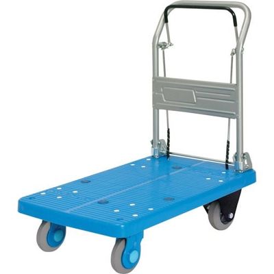 カナツー 静音[[R下]]プラ250ドラムブレーキ付き折り畳み式(ライト) PLA250-DX-DB-L 1台 317-2587（直送品）