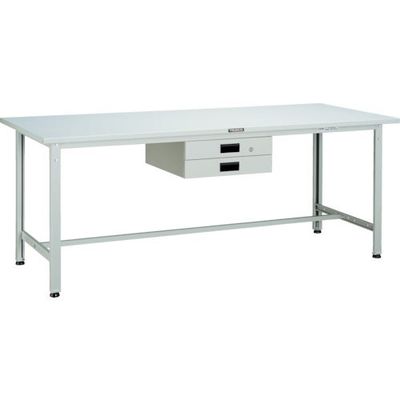 トラスコ中山 TRUSCO SAE型作業台 1200X750XH740 薄型2段引出付 DG色 SAE-1200UDK2 DG 1台（直送品）
