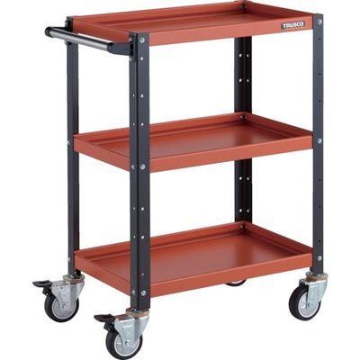 TRUSCO ツールワゴン バーディワゴン 600X400XH880 ウレタン車輪 オレンジ/ブラック BDW-963U-ORBK 1台（直送品）
