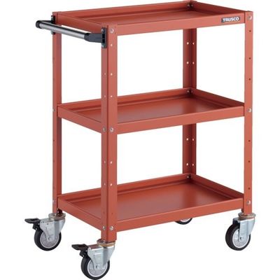 トラスコ中山 TRUSCO ツールワゴン バーディワゴン 600X400XH880 ウレタン車輪 オレンジ BDW-963U-OROR 1台（直送品）