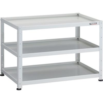 トラスコ中山 TRUSCO 小型物品棚 バーディワゴン固定型 900X600 3段 ホワイト BDW-R793-W 1台 272-1012（直送品）