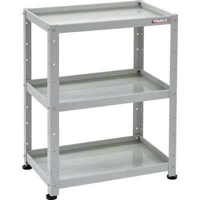 トラスコ中山 TRUSCO 小型物品棚 バーディワゴン固定型 600X400 3段 ホワイト BDW-R963-W 1台 272-1016（直送品）