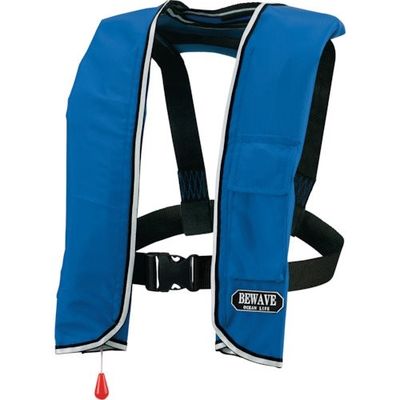 オーシャンライフ 手動膨張式ショルダータイプ 小型船舶用ライフジャケット ブルー TYPE A LG-3-BL 1着 377-6517（直送品）