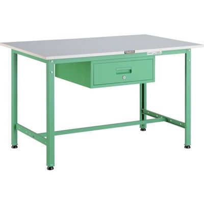 トラスコ中山 TRUSCO RAE型作業台 1200X750XH740 1段引出付 YG色 RAE-1200F1 YG 1台（直送品）