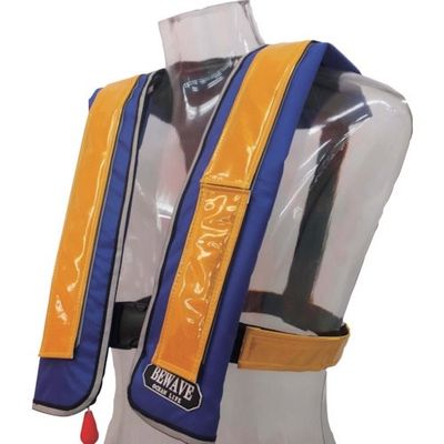 オーシャンライフ 自動膨張式ショルダータイプ 作業用ライフジャケット 反射材イエロー TYPE A LG-1-JR-YL 1着（直送品）