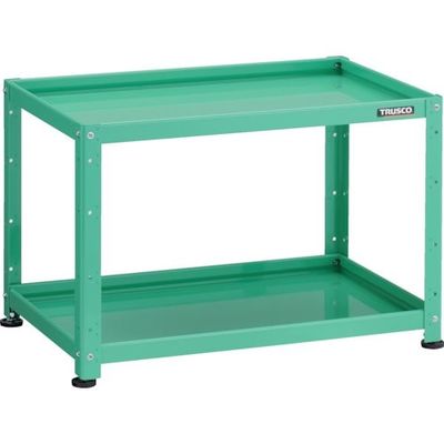 トラスコ中山 TRUSCO 小型物品棚 バーディワゴン固定型 750X500 2段 ヤンググリーン BDW-R672-YG 1台（直送品）