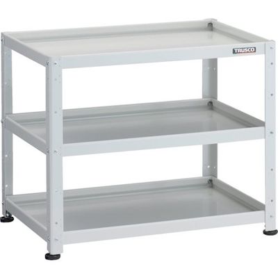 トラスコ中山 TRUSCO 小型物品棚 バーディワゴン固定型 750X500 3段 ホワイト BDW-R773-W 1台 272-1004（直送品）