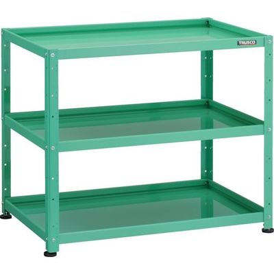 トラスコ中山 TRUSCO 小型物品棚 バーディワゴン固定型 900X600 3段 ヤンググリーン BDW-R993-YG 1台（直送品）