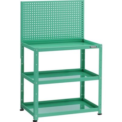 TRUSCO 小型作業台 ツールワゴン バーディワゴン固定型 上部パンチングパネル 750×500×1330 BDW-RP973-YG 1台（直送品）