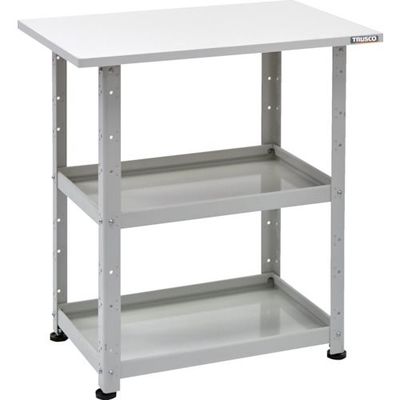 トラスコ中山 TRUSCO 小型ボルト式棚 バーディワゴンラック型 600X400 天板付 ホワイト BDW-R962T-W 1台（直送品）