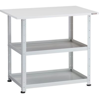 トラスコ中山 TRUSCO 小型ボルト式棚 バーディワゴンラック型 750X500 天板付 ホワイト BDW-R972T-W 1台（直送品）