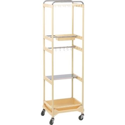 オカムラ OKAMURA クリーンカート 650W4段タイプ 1X556P-GF36 1台 357-0590（直送品）