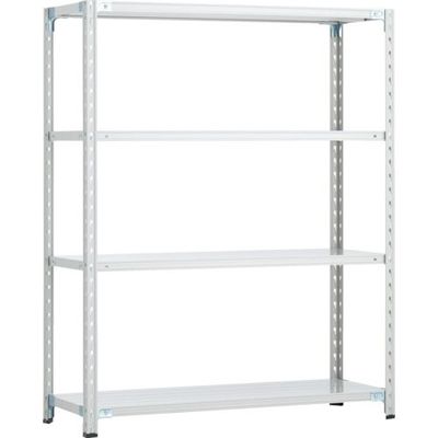 トラスコ中山 TRUSCO CB型セミボルトレス軽中量棚 1200X450XH1500 4段 WG色 CB-5444-WG 1セット(1台)（直送品）