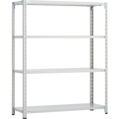 トラスコ中山 TRUSCO CB型セミボルトレス軽中量棚 1500X300XH1500 4段 WG色 CB-5534-WG 1セット(1台)（直送品）