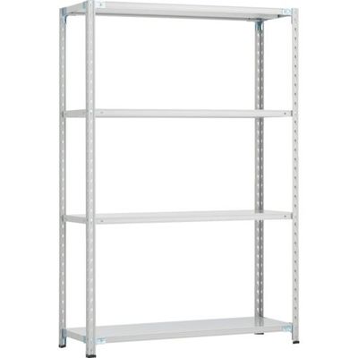 トラスコ中山 TRUSCO CB型セミボルトレス軽中量棚 1200X450XH1800 4段 WG色 CB-6444-WG 1セット(1台)（直送品）