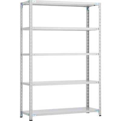 トラスコ中山 TRUSCO CB型セミボルトレス軽中量棚 1200X600XH1800 5段 WG色 CB-6465-WG 1セット(1台)（直送品）