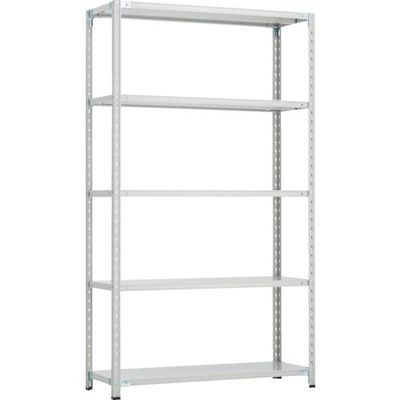 トラスコ中山 TRUSCO CB型セミボルトレス軽中量棚 1800X450XH21005段 WG色 CB-7645-WG 1セット(1台)（直送品）