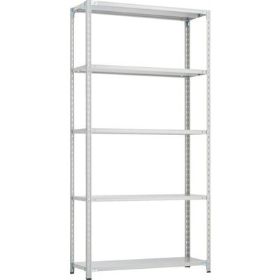 トラスコ中山 TRUSCO CB型セミボルトレス軽中量棚 1200X600XH2400 5段 WG色 CB-8465-WG 1セット(1台)（直送品）