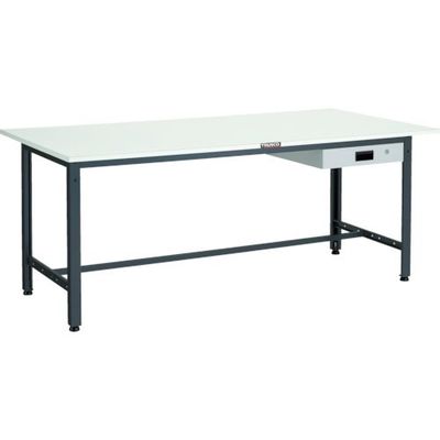 TRUSCO 軽荷重作業台(400kg)LEW型 1500X750XH740 薄型1段引出付 ダークグレー色 LEWR-1500UDK1（直送品）