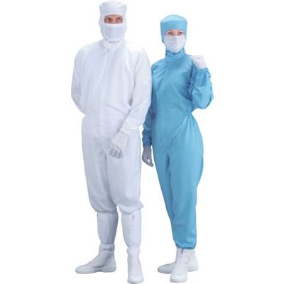 エム・シー・シー MAX CLEAN クリーンスーツ ブルー 4Lサイズ 7800B-4L 1着 384-9754（直送品）