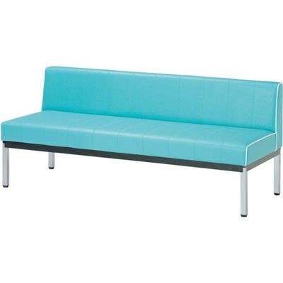 ミズノ 蓄光ロビーベンチ背付 W1500 ブルー MC-1515CP-BL 1台 379-6934（直送品）